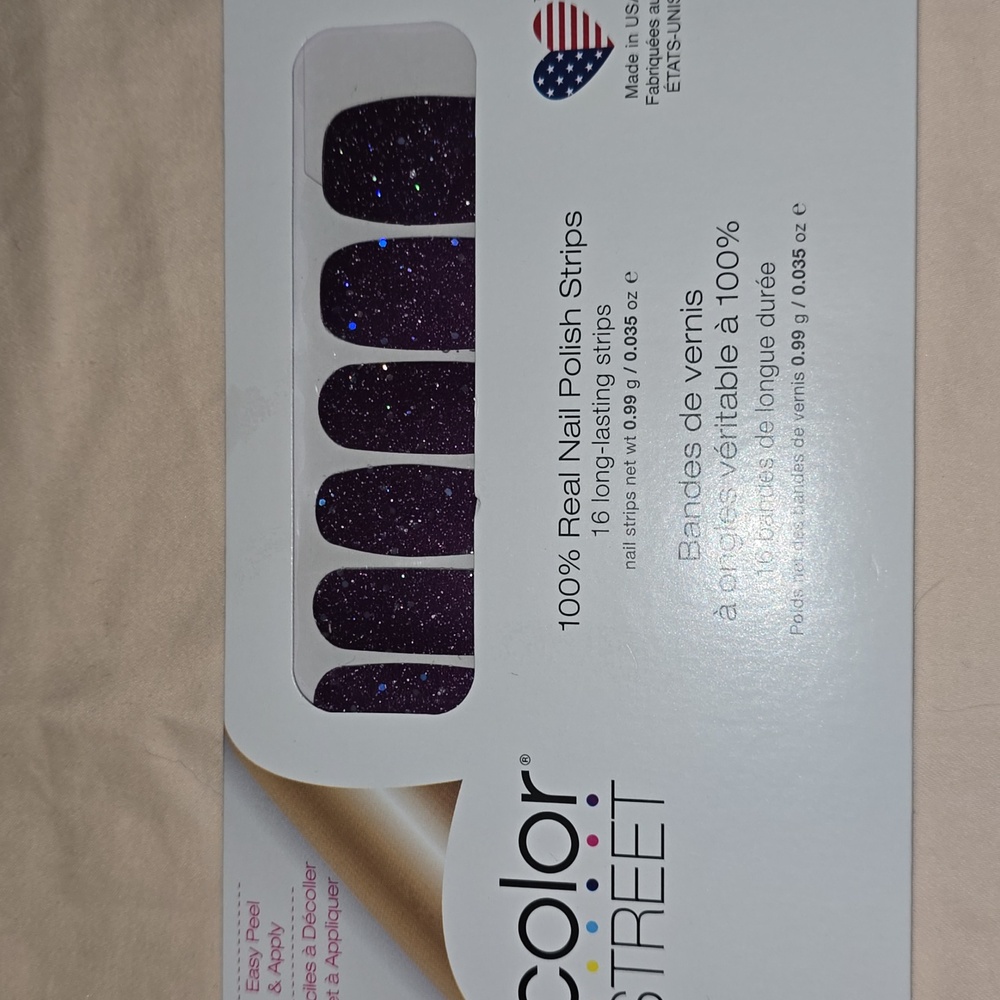 Color‎ Street Glittery Purple Nail Strips